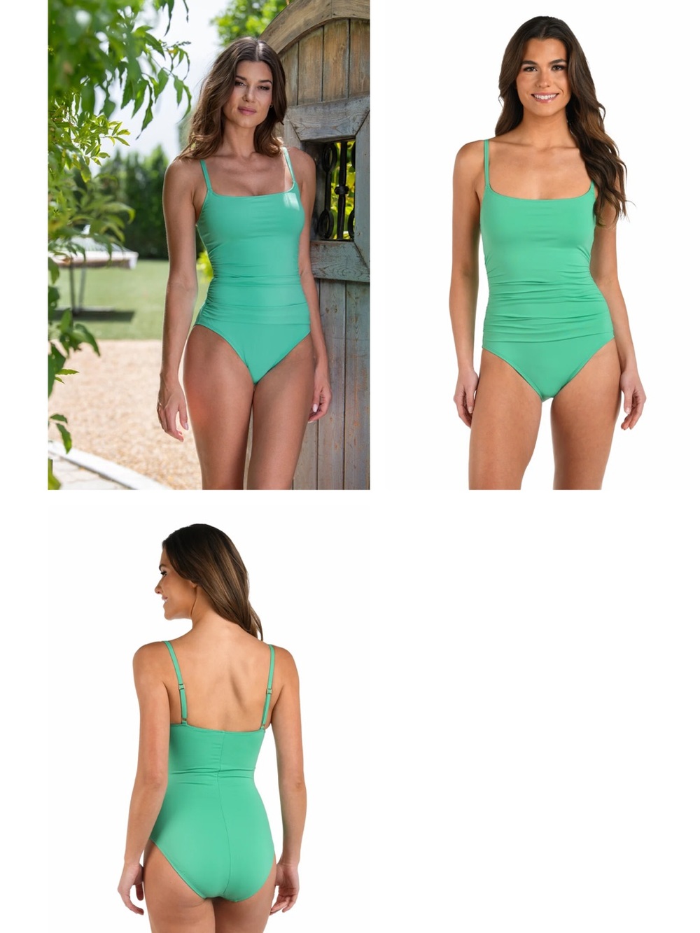 La Blanca Island Goddess Swimsuit Seafoam Green